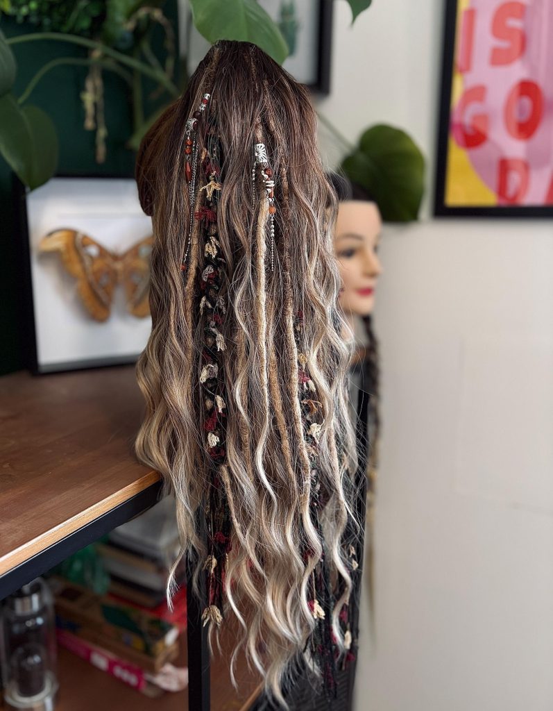 Boho Dreadlock Claw Clip Ponytail