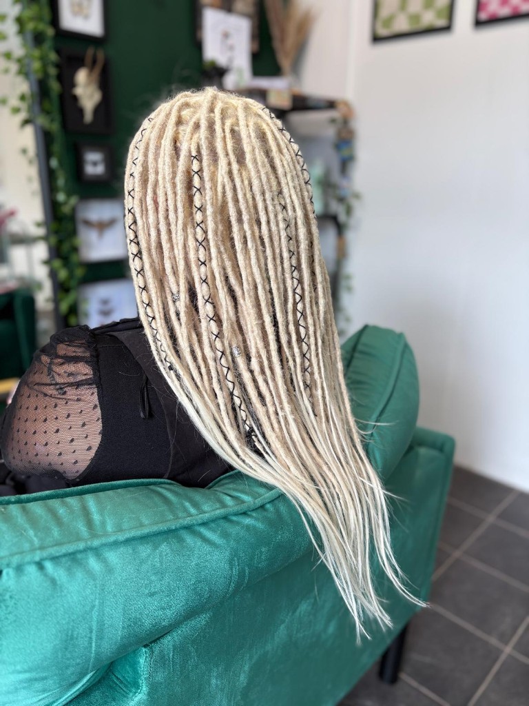 Boho blonde braids & locs