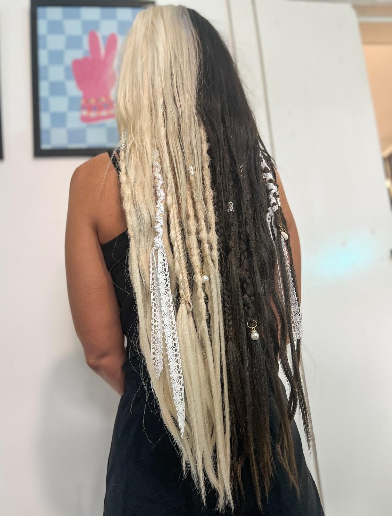 Beach blonde dreadlocks