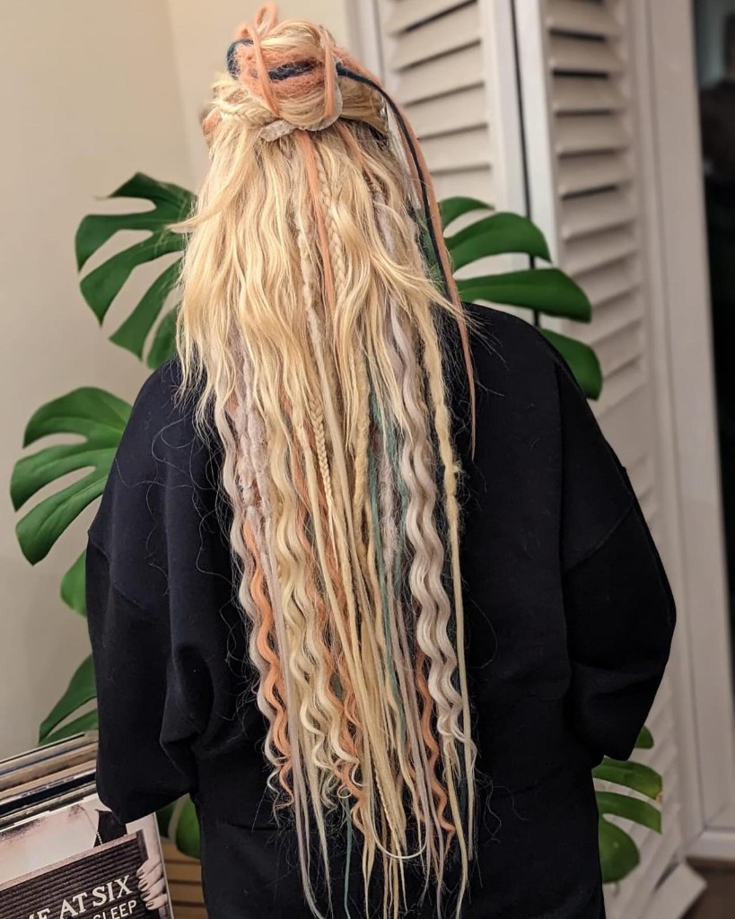 Boho braids & locs mix