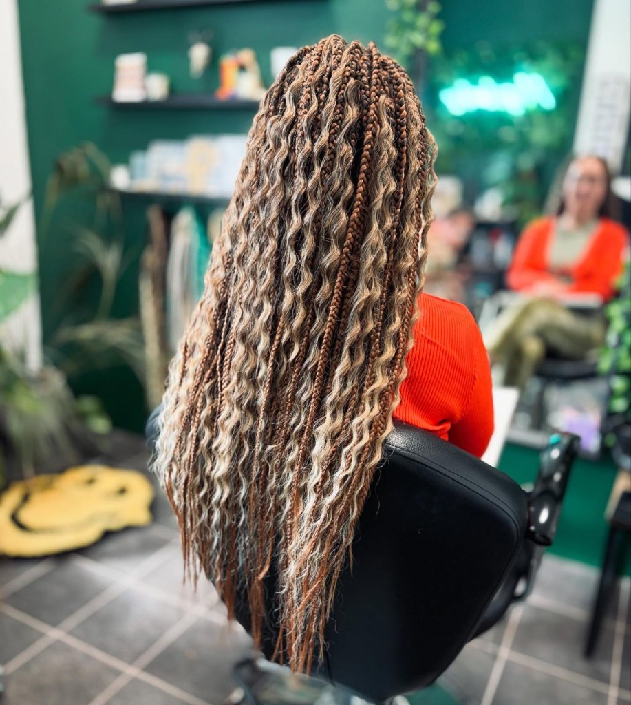 Beach day — blonde locs