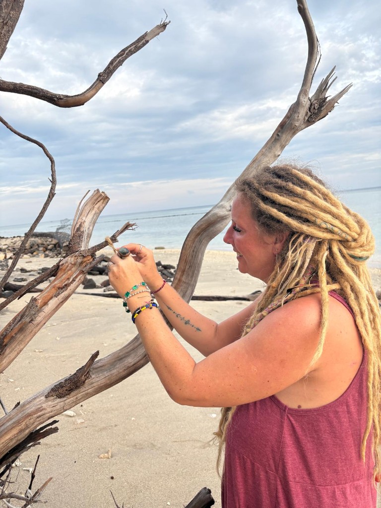 Centre braid locs